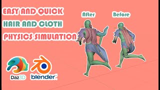 Quick Hair and Cloth Simulation in Blender with SimuQuick Part 1 [upl. by Keheley]