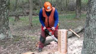 Kickback Demonstration by Chainsaw Instructor Joe Glenn [upl. by Faucher]