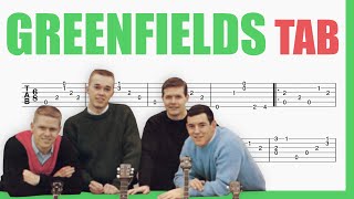 Greenfields  The Brothers Four  TAB Fingerstyle for Guitar [upl. by Blynn914]