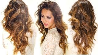 ★How to MY CARAMEL HAIR COLOR  Drugstore Ombre Hairstyles [upl. by Eilyr993]