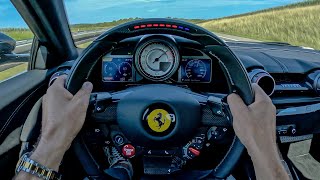 POV Novitec Ferrari 812 NLargo S Autobahn run INSANE V12 SOUND [upl. by Muir]