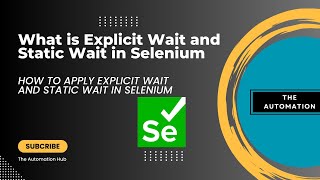 What is Explicit Wait in Selenium WebDriver [upl. by Jorrie339]