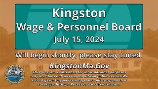 Kingston Wage amp Personnel Board 71524 [upl. by Hgielram218]