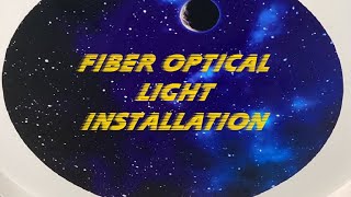 Fiber Optical Light Installation For Star Ceiling [upl. by Chandra]