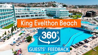 King Evelthon Beach Hotel VR 360° Drone Review Based on TripAdvisor Cyprus [upl. by Ahseram]