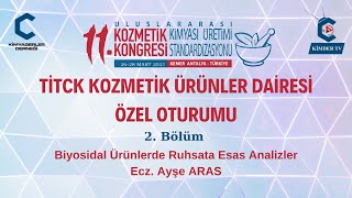 10 Biyosidal Ürünlerde Ruhsata Esas Analizler  Ecz Ayşe ARAS [upl. by Allin]