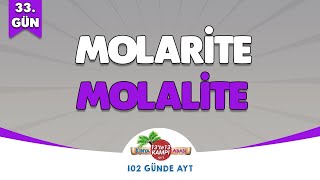 📌33GÜN l Molarite Molalite🤓 Kimya Adası aytkimya [upl. by Erodasi327]