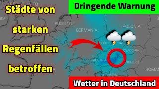 Deutschlandwetter für Dienstag 10 September 2024 Regen und starke Stürme [upl. by Arutek466]