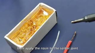 Useful tips of making rosin as soldering flux [upl. by Dorelle]