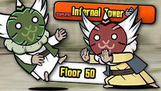 Defeating INFERNAL TOWER vs Esoteric Uril Battle Cats [upl. by Arabele]