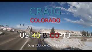 Town of Craig Colorado in winter 20161224 [upl. by Acira647]