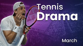 Tennis Angry Moments amp Drama  March 2023 [upl. by Anits278]