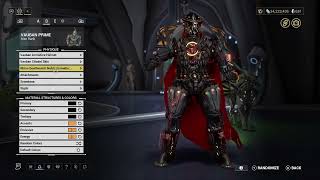 warframe VAUBAN PRIME 2nd skin fashionframe with details [upl. by Nhojleahcim]