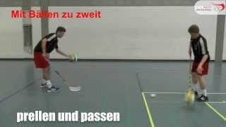 Koordinationstraining im Unihockey [upl. by Hoem]