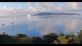 Seabourn Sojourn arriving in Portland harbour on BEAUTIFUL morning TIMELAPSE [upl. by Thais]