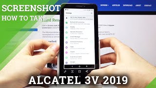 How to Take Screenshot in ALCATEL 3V 2019 – Capture Screen [upl. by Jegar]