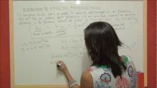 QUIMICA Ejercicio 8 Estructura atómica  Cálculo máxima velocidad electrones efecto fotoeléctrico [upl. by Coke]