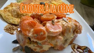 Carottes à la crème  recette de garniture gourmande [upl. by Noorah]