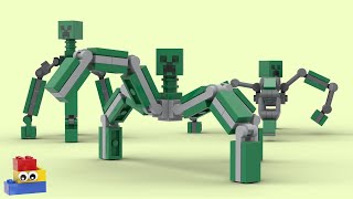 LEGO Minecraft Mutant Creepers  Creeper Mechs Tutorial 3 versions [upl. by Imuya]