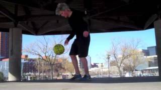 FootballSoccer Freestyle John Farnworth in Baltimore USA [upl. by Ardnahc]