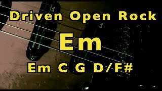 Driven Rock  Em C G DF  Backing Track [upl. by Aihsenad]