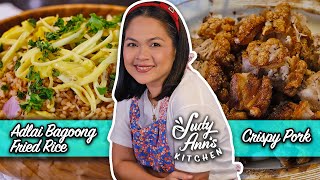 Crispy Pork with Adlai Bagoong Fried Rice  Judy Anns Kitchen [upl. by Siloam]