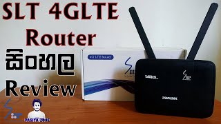 Prolink PRN3005L SLT 4G LTE Router Sinhala Review [upl. by Searcy872]