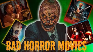 Bad Horror Movie October The Top 4 Bad Horror Movies I watched in 2023 [upl. by Mendie480]