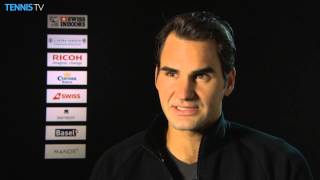 Basel 2014 Wednesday Interview Federer [upl. by Myer]