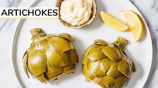 ARTICHOKE 101  how to cook and eat artichokes [upl. by Eulalie]