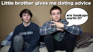 Asking my little brother for dating advice [upl. by Simons]