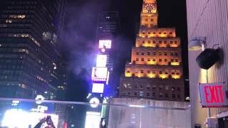 New Years Ball Dropping in New York City 20162017 From Marriott Roof Top In Times Square [upl. by Notelrac]