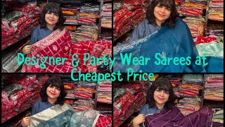 saree  Designer Sarees starting price Rs295 Purohit ji ka Katla Jaipur Mob 9116533137 [upl. by Yrrac560]