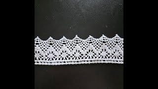 crochet lace cotton trim [upl. by Aihcela]