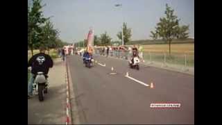 Piaggio ZIP vs Kawasaki Ninja Roller vs Motorrad Scooter Sprint Race [upl. by Lipman843]