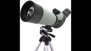 Emarth 2060x60 Porro Prism Spotting Scope Unboxing amp Review [upl. by Aidil]