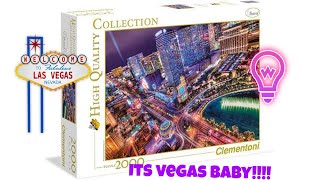 Clementoni 2000 Piece Vegas Puzzle TimeLapse [upl. by Hanafee403]