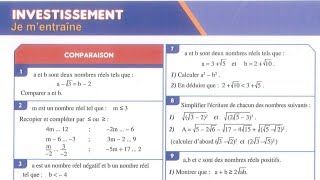 AL MOUFID EN MATHÉMATIQUES 3AC PAGE 88 Ordre et Opérations 3APIC Exercice 1 [upl. by Killie650]