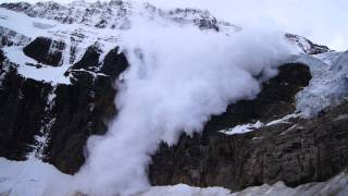 Mount Edith Cavell avalanche July 2 2011 [upl. by Aggi]