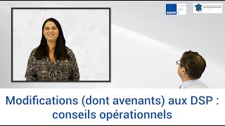 Modifications dont avenants aux DSP  conseils opérationnels [upl. by Annodahs]