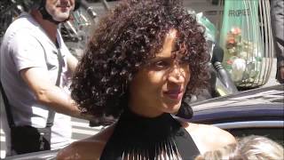 Noémie Lenoir  Paris 4 july 2018 Fashion Week show Jean Paul Gaultier  juillet PFW [upl. by Landy]