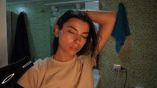 Relax with Her Hair Dryer Bathroom Experience ASMR [upl. by Holihs]