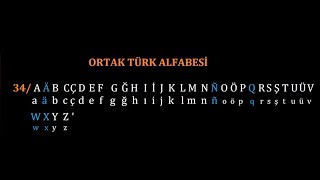 ALFABE VE ORTAK TÜRK ALFABESİ [upl. by Isdnyl348]