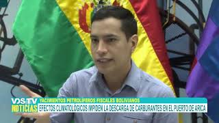 EFECTOS CLIMATOLÓGICOS IMPIDEN LA DESCARGA DE CARBURANTES EN EL PUERTO DE ARICA PARA BOLIVIA [upl. by Hew]