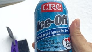 CRC IceOff Windshield Spray DeIcer Test [upl. by Neerom561]