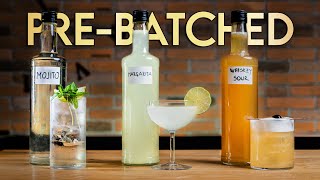 Life Hack Prebatched Whiskey Sour Margarita amp Mojito [upl. by Orimar]