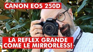 CANON EOS 250D LA REFLEX GRANDE COME UNA MIRRORLESS [upl. by Aggri494]