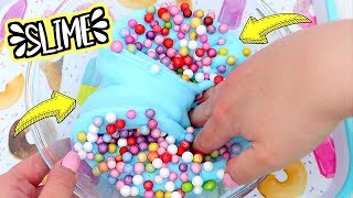 DIY UNICORN CRUNCH SLIME How To Make Glossy Slime [upl. by Annirok]