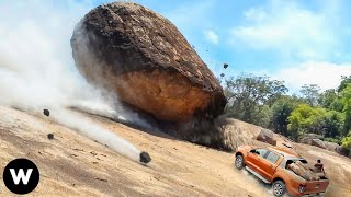 Tragic Moments Shocking Massive Rockfalls amp Landslides Filmed Seconds Before Disaster [upl. by Sadira877]