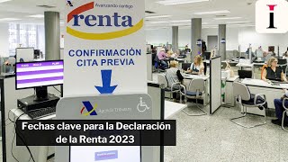 Fechas clave para la Declaración de la Renta 2023 [upl. by Cohbert]